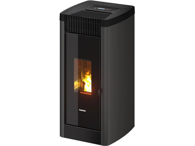 Freepoint STEE salamandra a pellets em aço antracite 8,5 kW