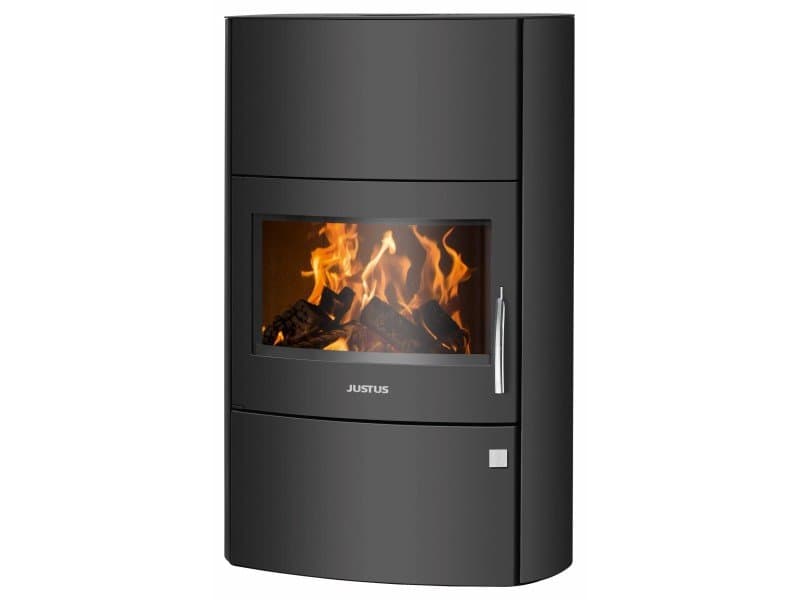 Justus Agero W+ salamandra a lenha em aço preta 7 kW