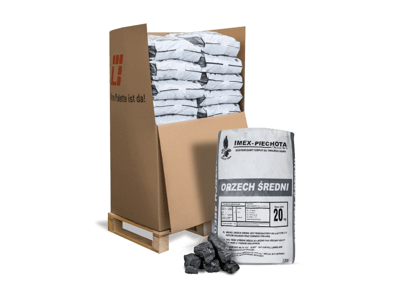 ANMAG carvão mineral 25–60 mm – 15 sacos de 20 kg – 300 kg