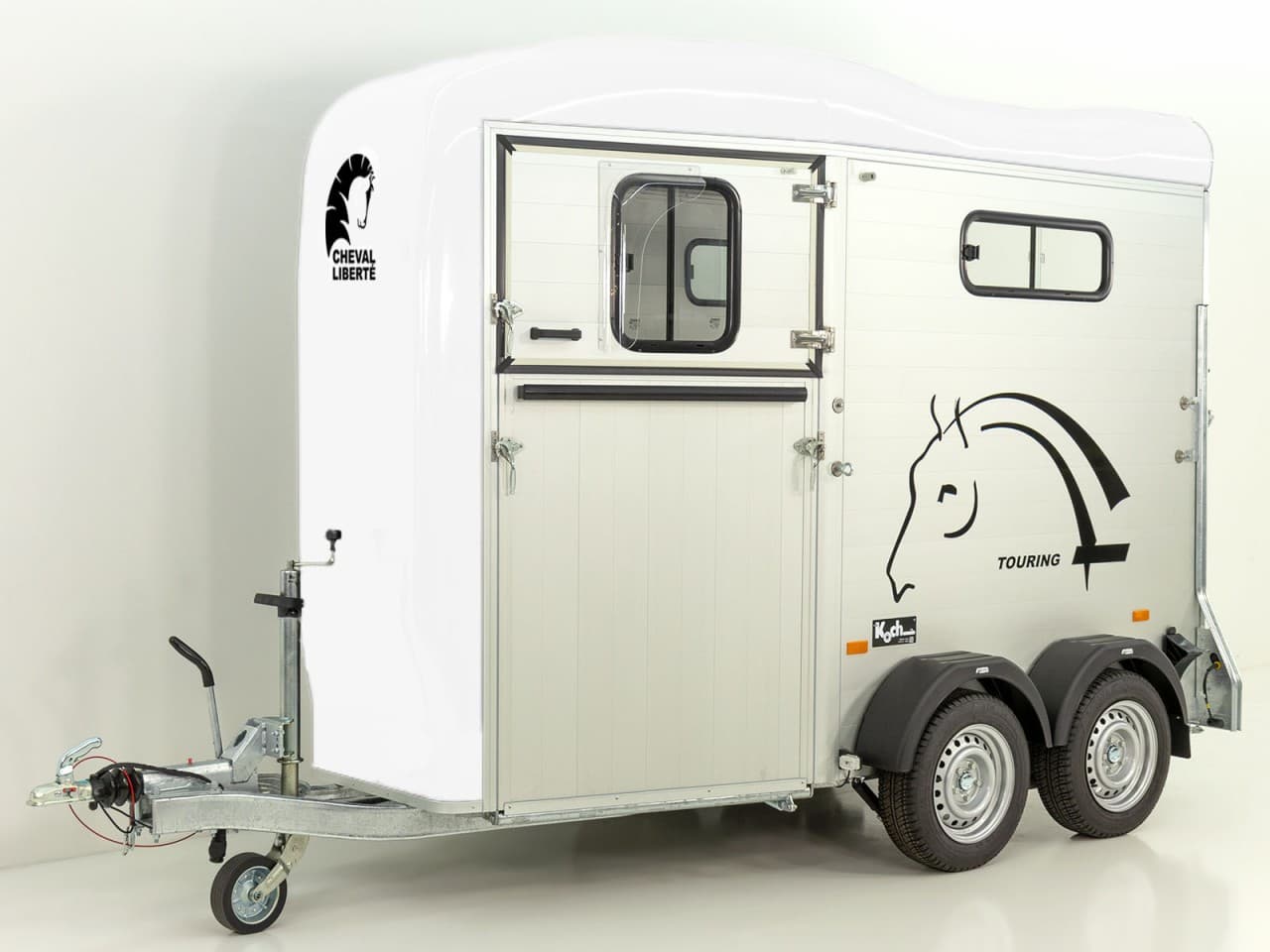 Cheval Liberte Pferdeanhänger Touring One 1,5er|Pullman-Fahrwerk|Frontausstieg|weiß-Neu