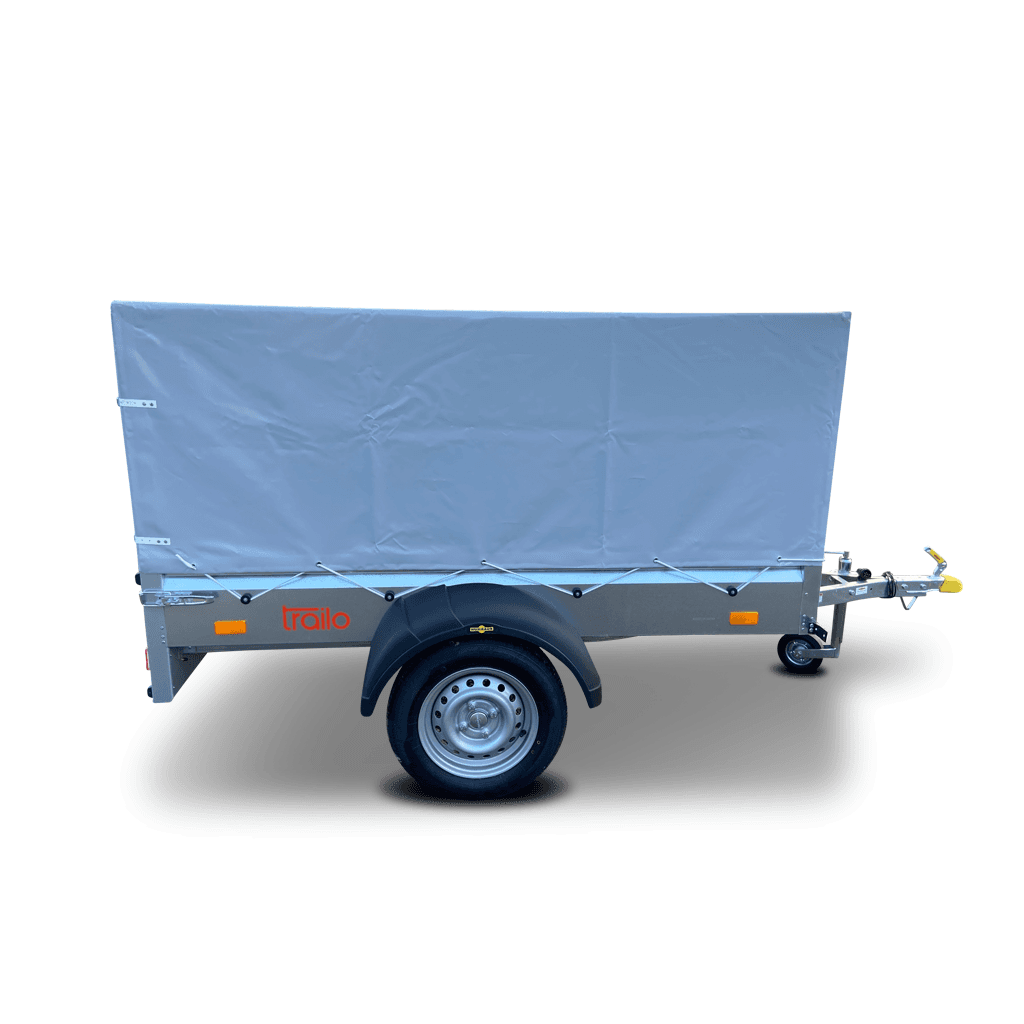 Humbaur Steely 750 kg Mehrzweckanhänger mit Hochplane 1,00 m und Stützrad
