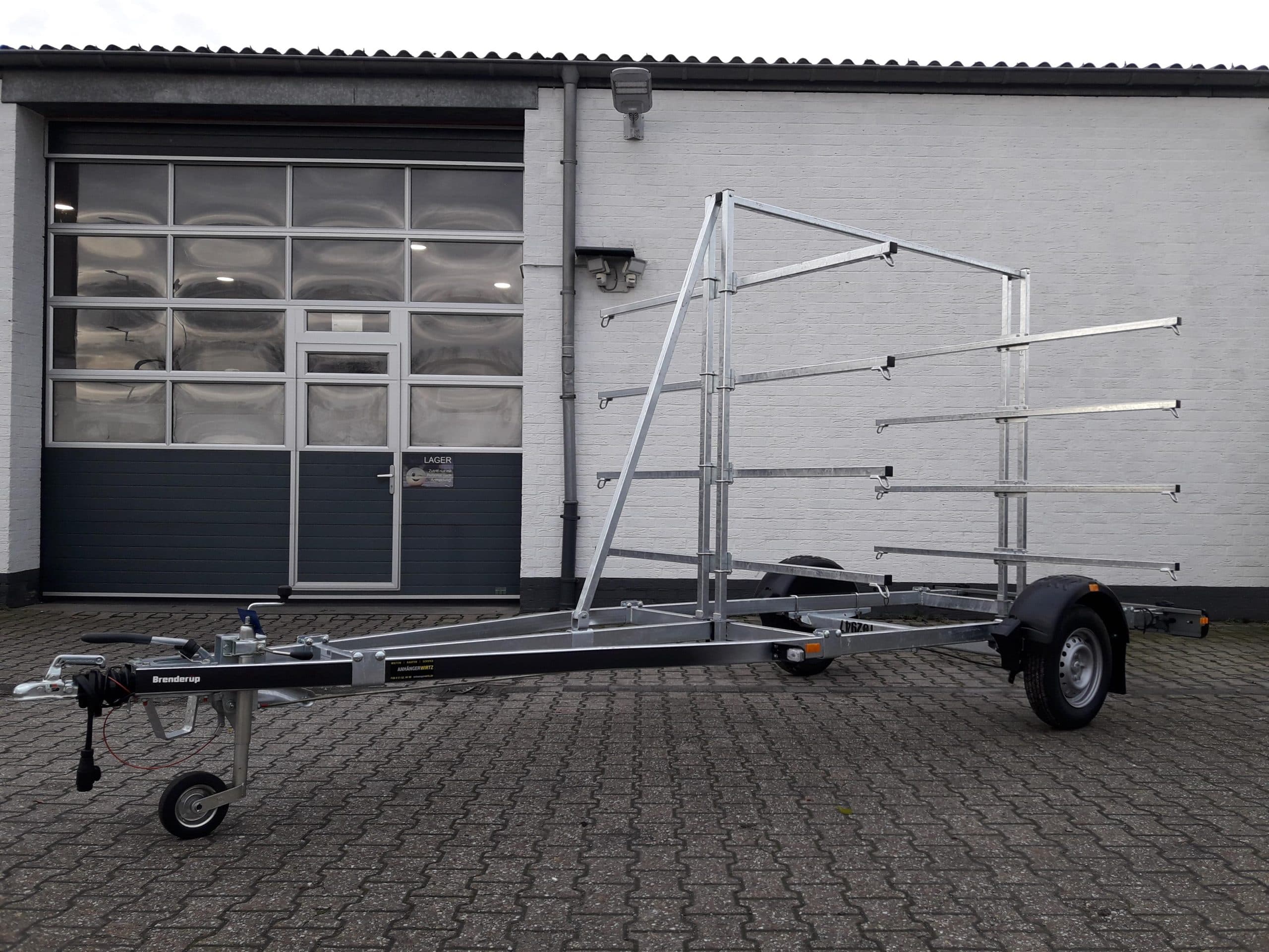Brenderup Boattrailer Bootsanhänger 161000B CX Kanu / Kayak SUP Board Gestell 1000kg Online Aktion