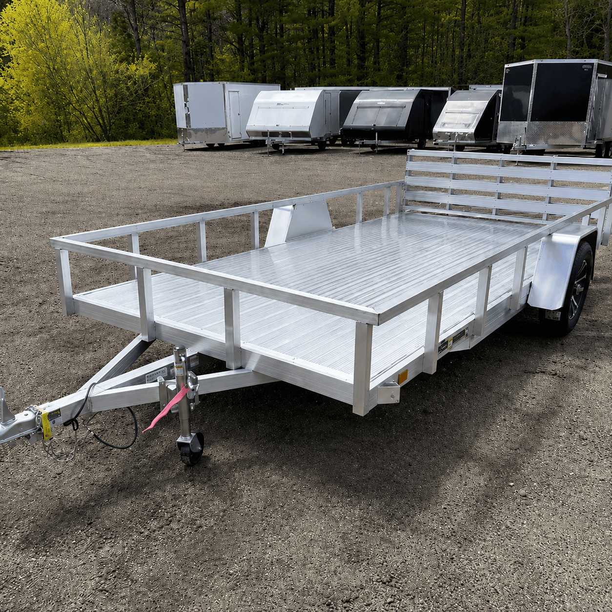 Sport Haven Aluminium-Nutzanhänger 7 × 14 ft, 3K (Modell 2026), mit Aluminium-Ladeboden und klappbarer Heckrampe