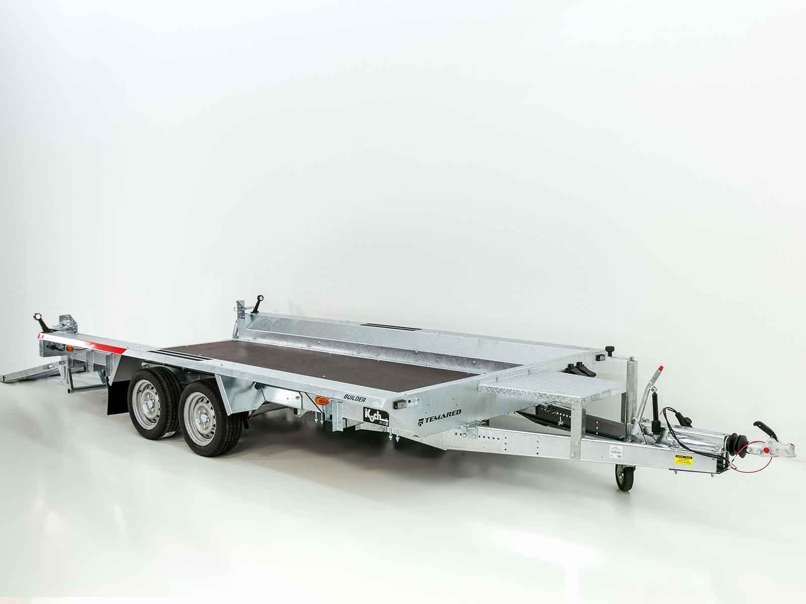 Temared Baumaschinenanhänger Builder 183x400cm 3,5t | Rampe - Neu