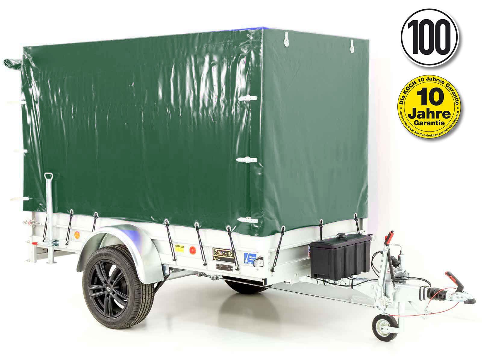 -Anhänger „Edition 35“ 125x250cm 1300kg | Typ 4.13 | Hochplane 160cm – Grün - Neu