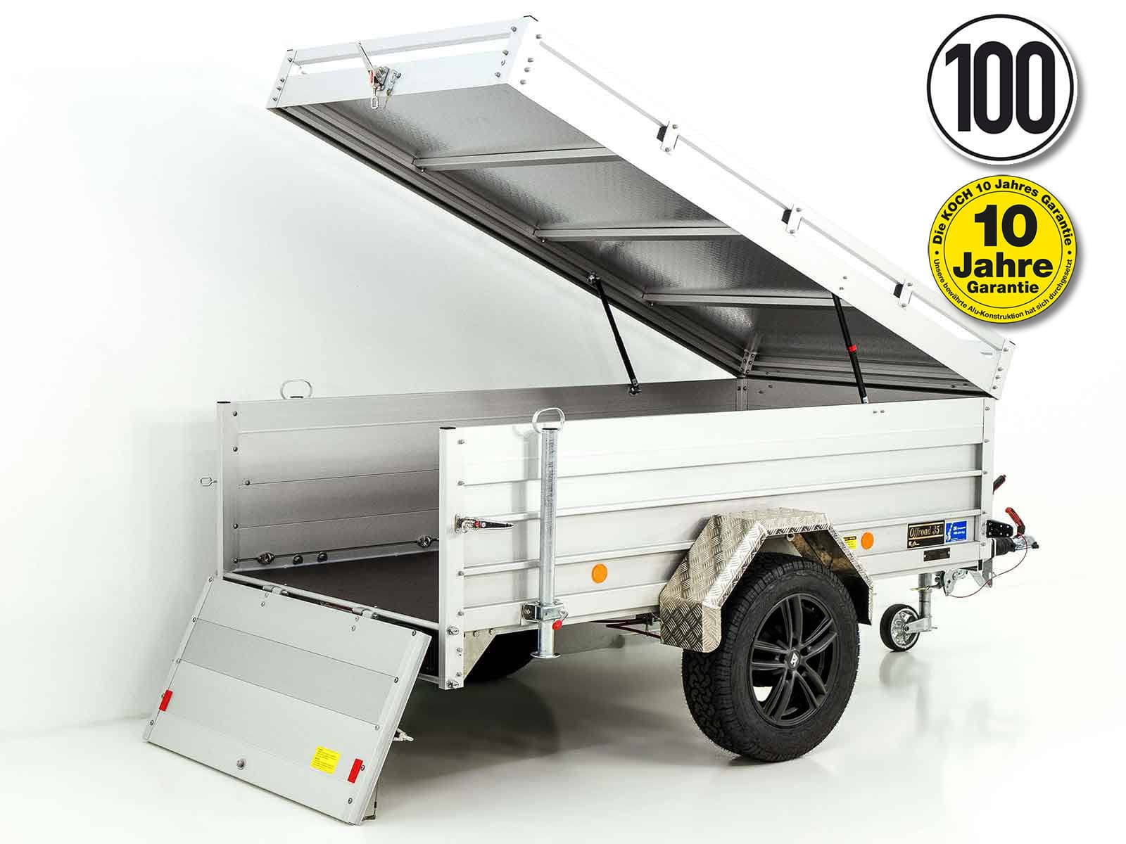 Deckelanhänger „CROSSLINE“ 125x250cm 1300kg | Höhe 65cm Typ 4.13-Neu