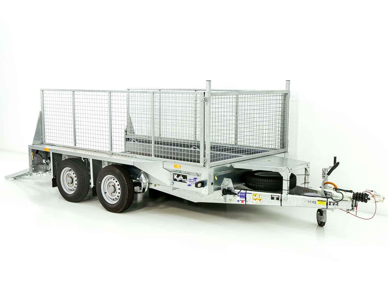 Ifor Williams Baumaschinenanhänger GX105 157×303 2,7t | Auffahrrampe | Gitter - Neu