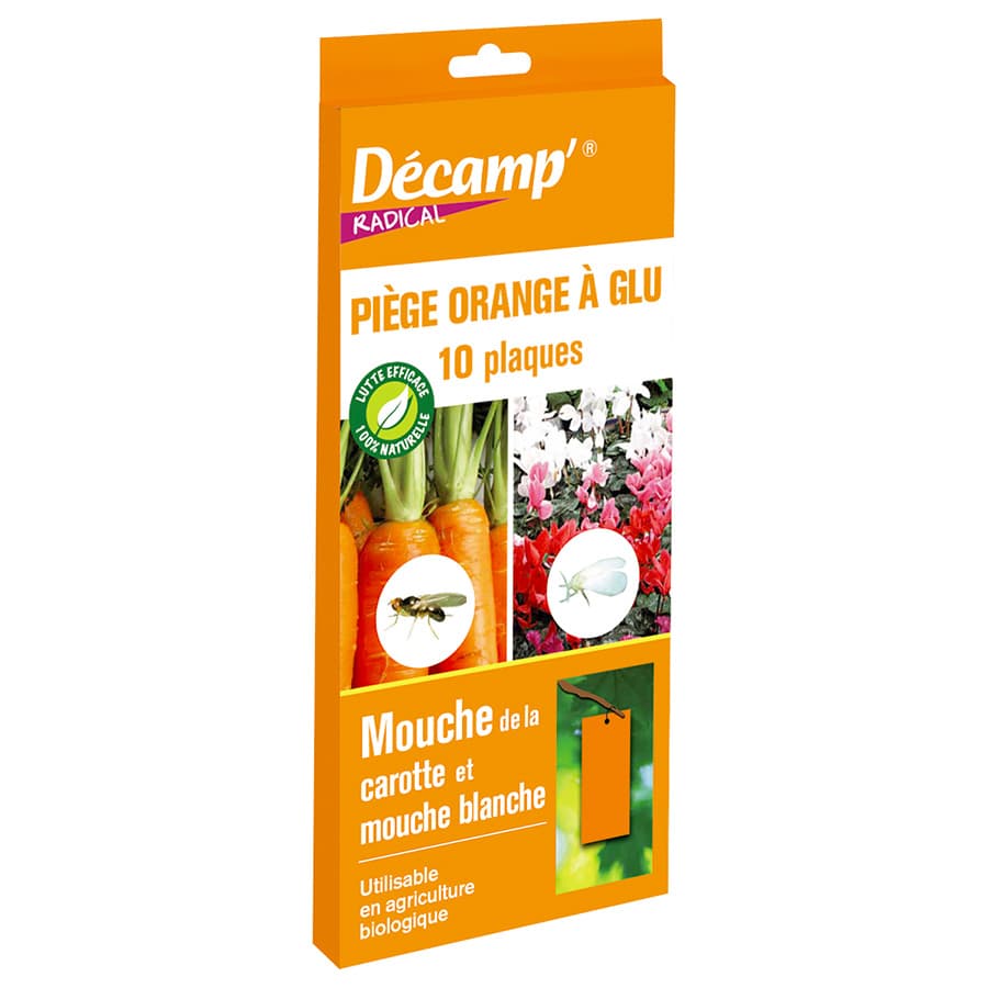 10 pièges à glu orange - Décamp