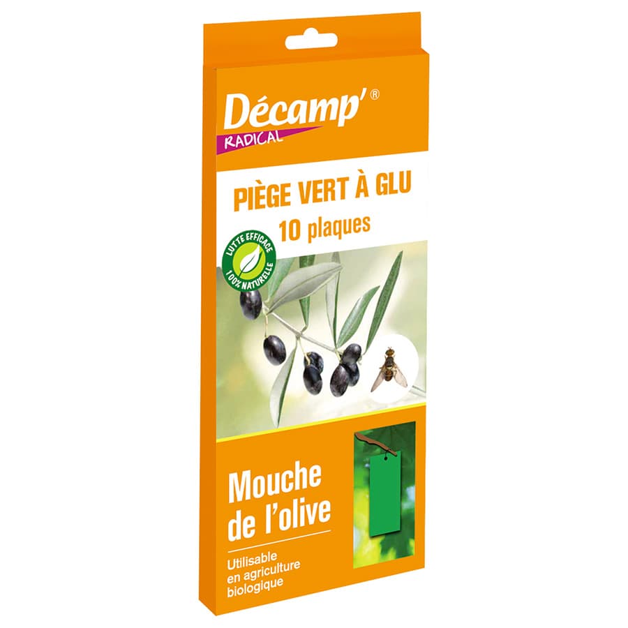 10 pièges à glu vert - Décamp