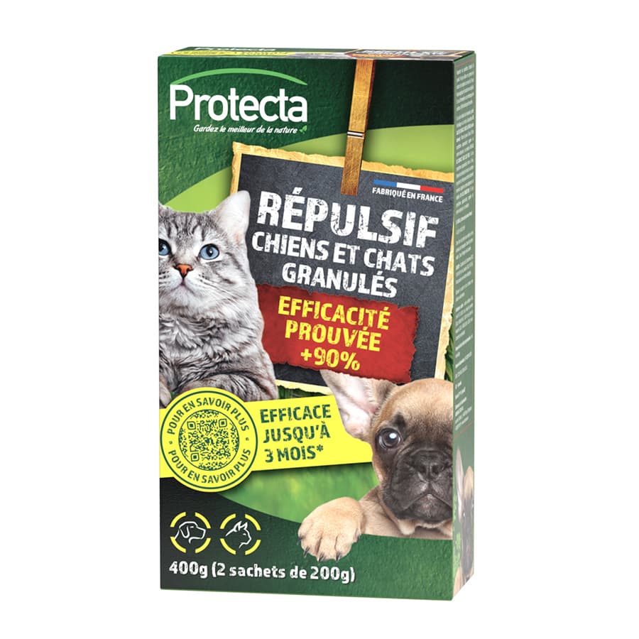 Répulsif pour chiens et chats Boite de 400g - Protecta