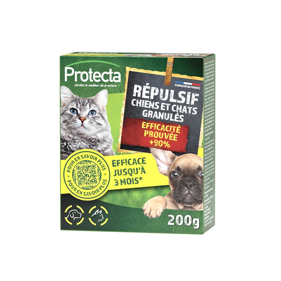 Répulsif pour chiens et chats Boite de 200g - Protecta