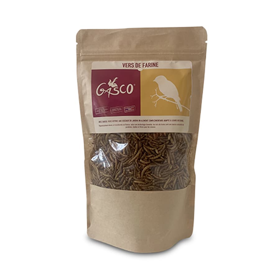 Vers de farine 200g pour oiseaux - Gasco