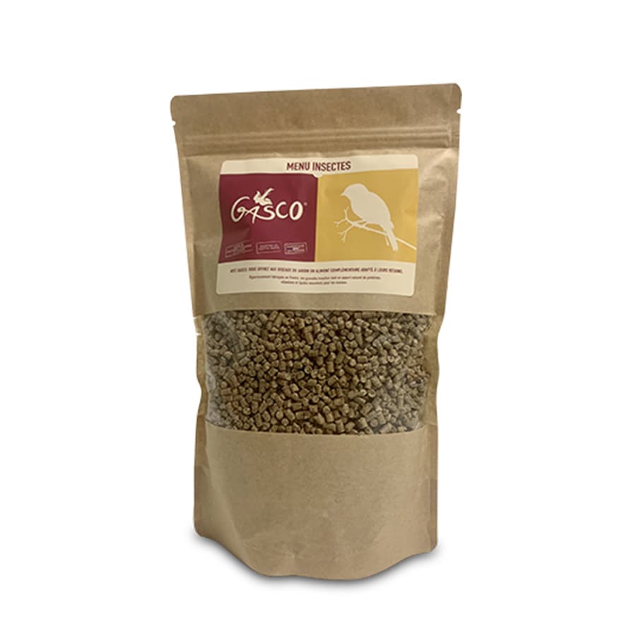 Menu Insectes graines pour oiseaux 750g - Gasco