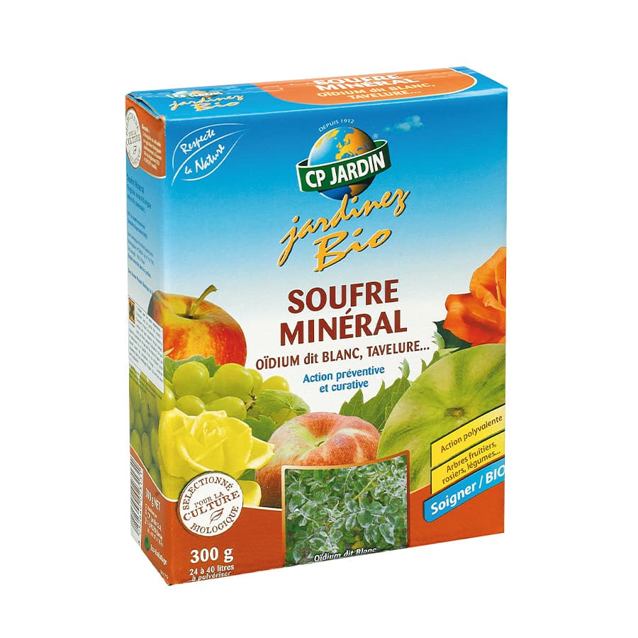 Soufre minéral pulvérisation 300 g - CP Jardin