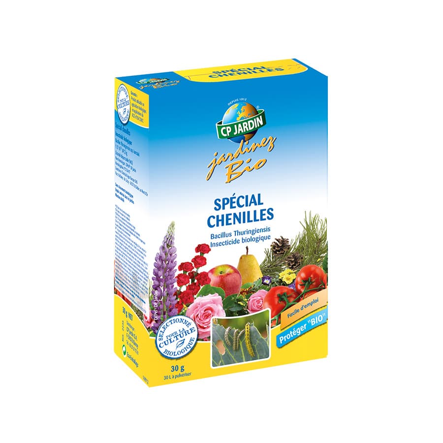 Insecticide chenilles au Bacillus Thuingiensis 30 g - CP Jardin