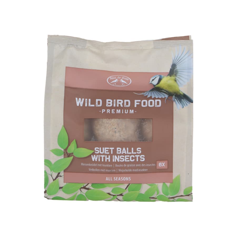 6 boules de graisse aux insectes pour oiseaux - Esschert Design