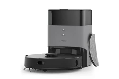 Robot nettoyeur Airrobo Aspirateur Robot Laveur T20+ 3 en 1 avec Station de Vidage, Aspiration Puissante 2600Pa, Navigation LDS Intelligente, Détectio