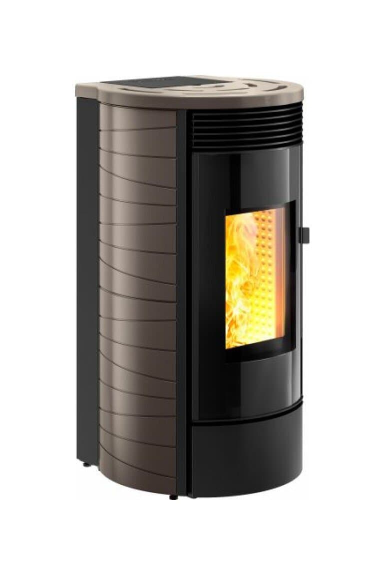 Caminetti Montegrappa MW22 AUP Gassa M Poêle à granulés autonettoyant pour chauffer l'eau, hermétique et ventilé 21,3 kw - revêtement en majolique cac