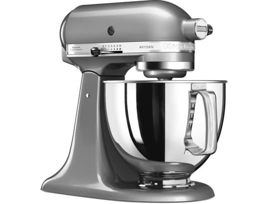 KITCHENAID - Robot culinaire Artisan 4,8L 5KSM125 Gris Argent