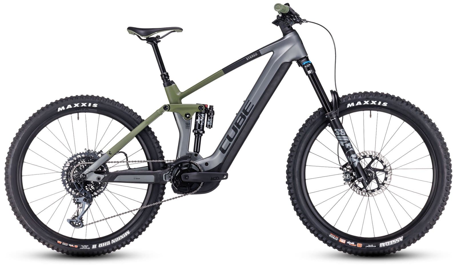 Cube Stereo Hybrid 160 HPC TM 750 27.5 flashgrey´n´olive - XL