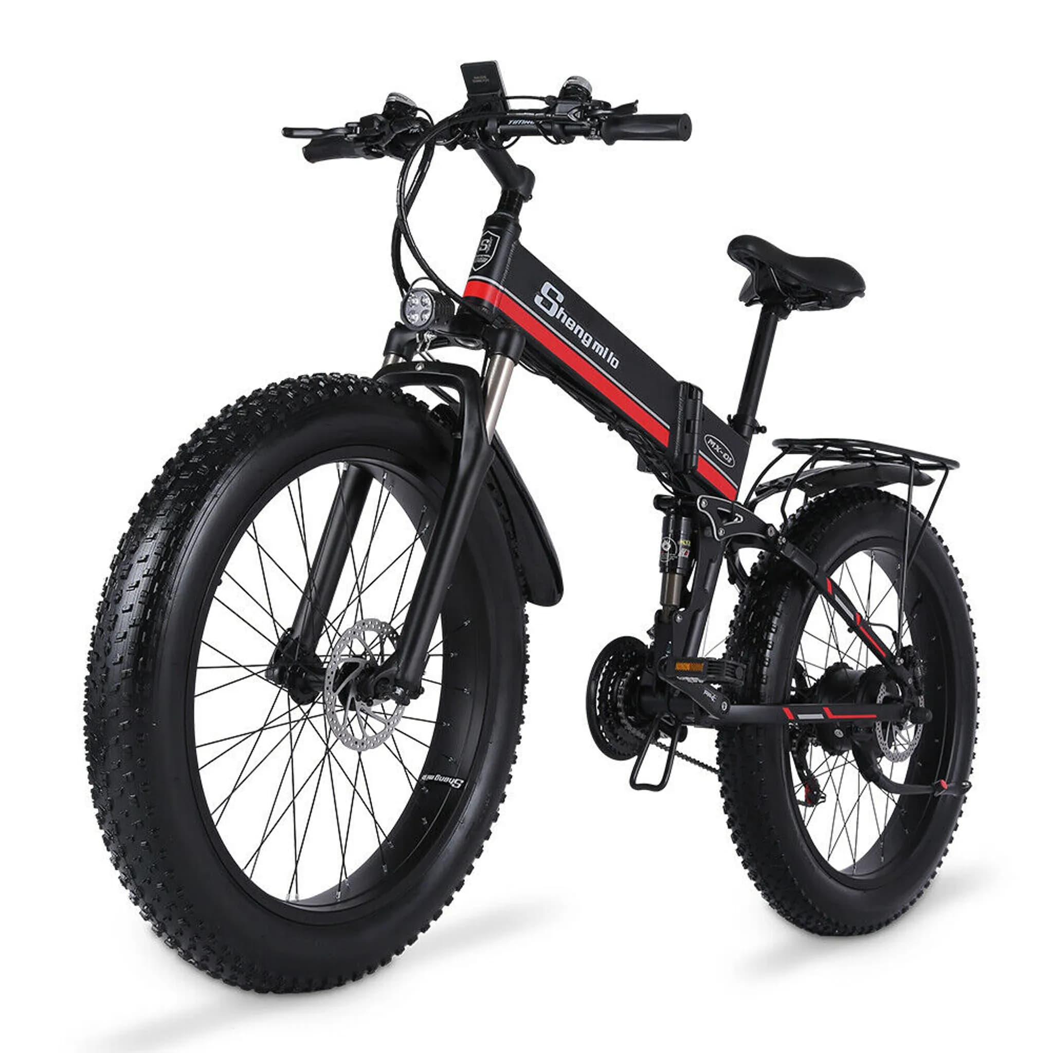 E-Bike Fatbike Schnee-Fahrrad - 110 cm