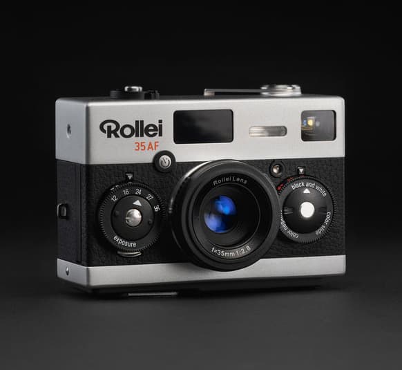 ROLLEI Cámara Analógica 35AF Chrome (Reacondicionada)