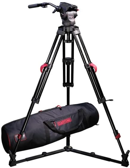 CARTONI Rótula fluida FOCUS 8 con sistema de trípode RLG