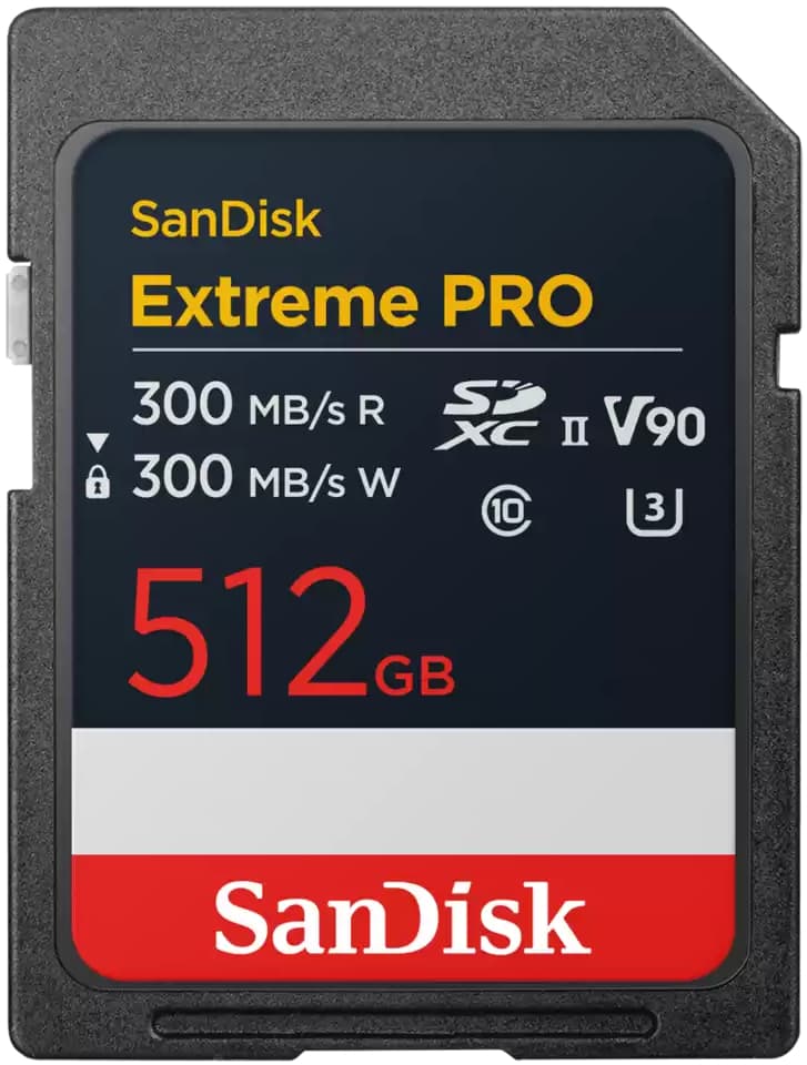 SANDISK Tarjeta SD Extreme Pro 512GB UHS-II (300MB/s) V90