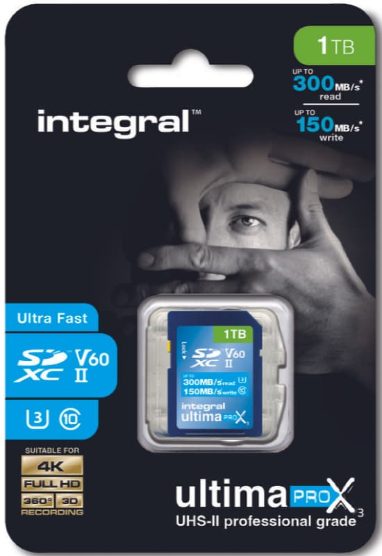 INTEGRAL Tarjeta SDXC Ultima Pro X3 1TB V60 (300/150MB/s)