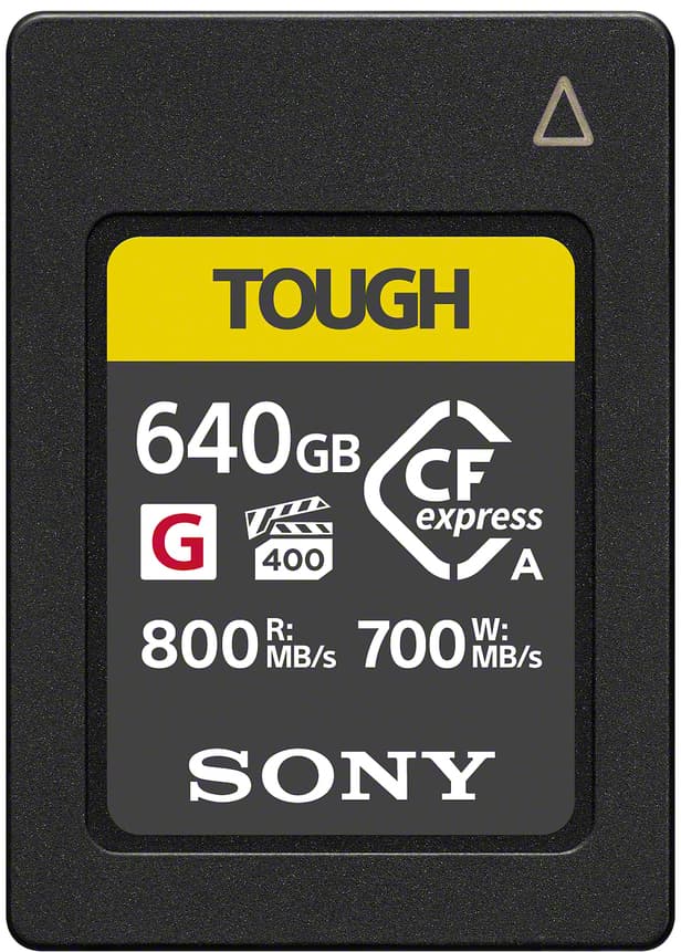 SONY Tarjeta CFexpress Tough 640GB R800/W700Mb/s Tipo A