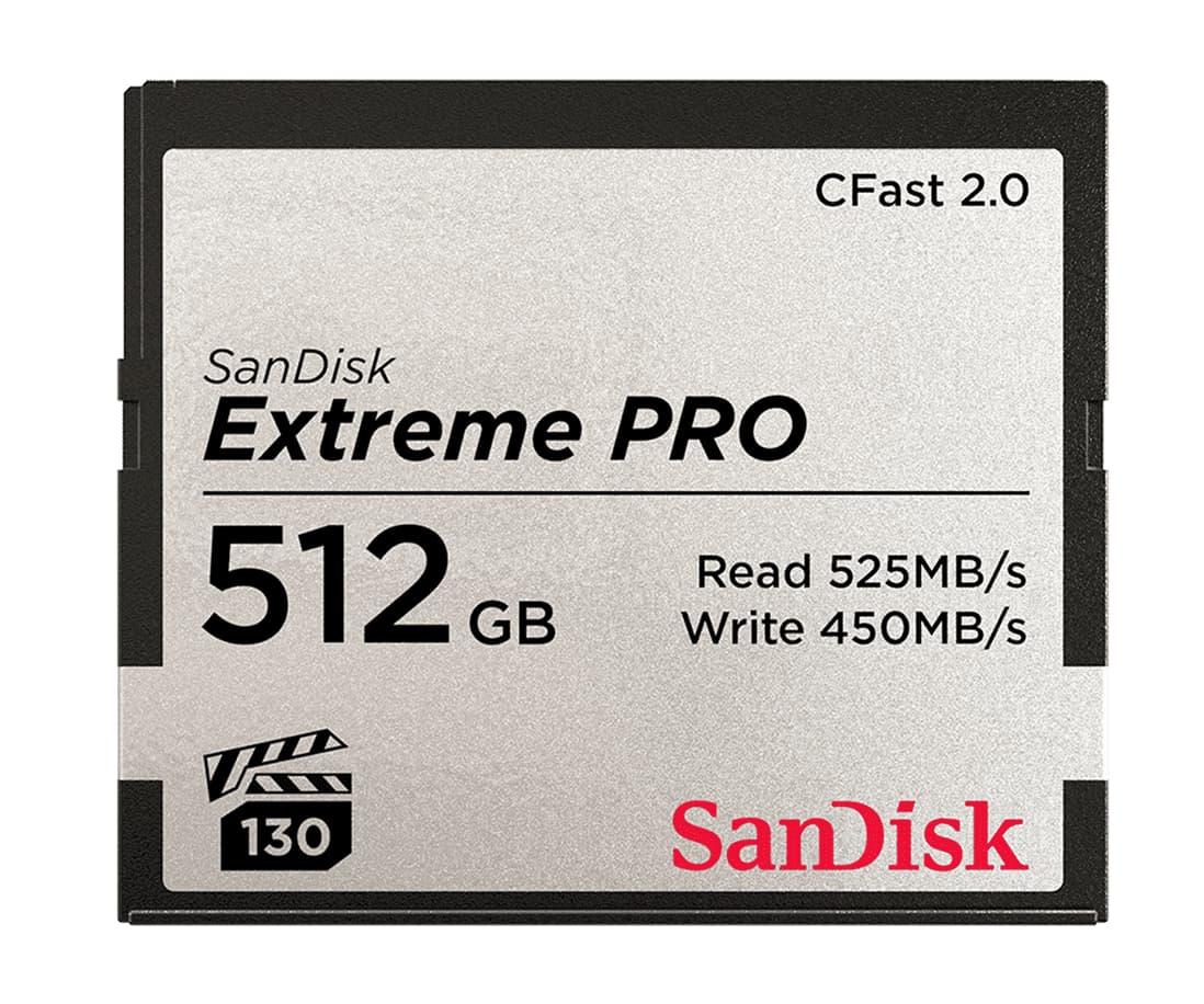 SANDISK Tarjeta de Memoria CFAST 2.0 “Extreme Pro” 512GB VPG 130