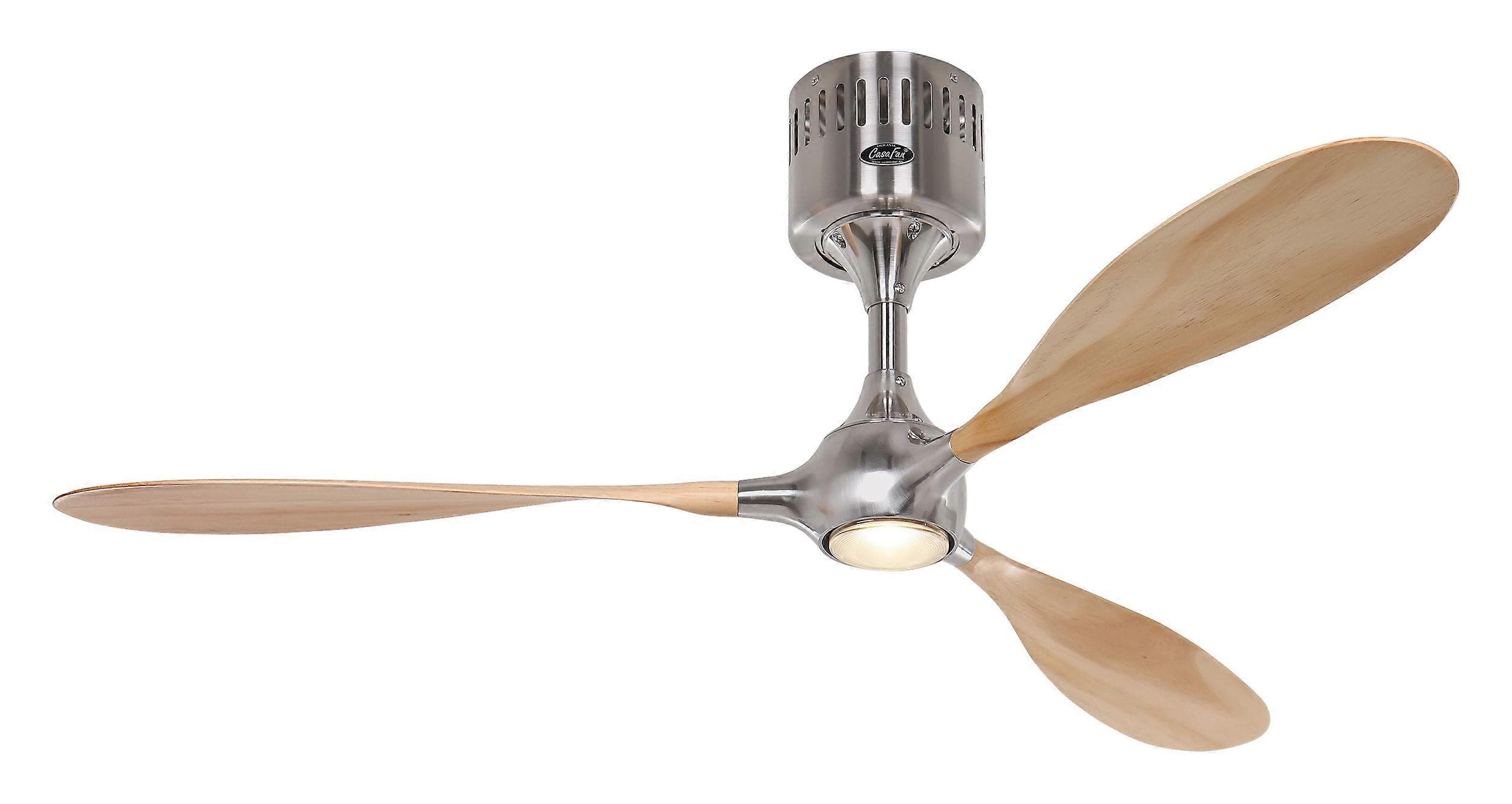 Ventilador de techo Helico Paddel cromo / haya con mando a distancia