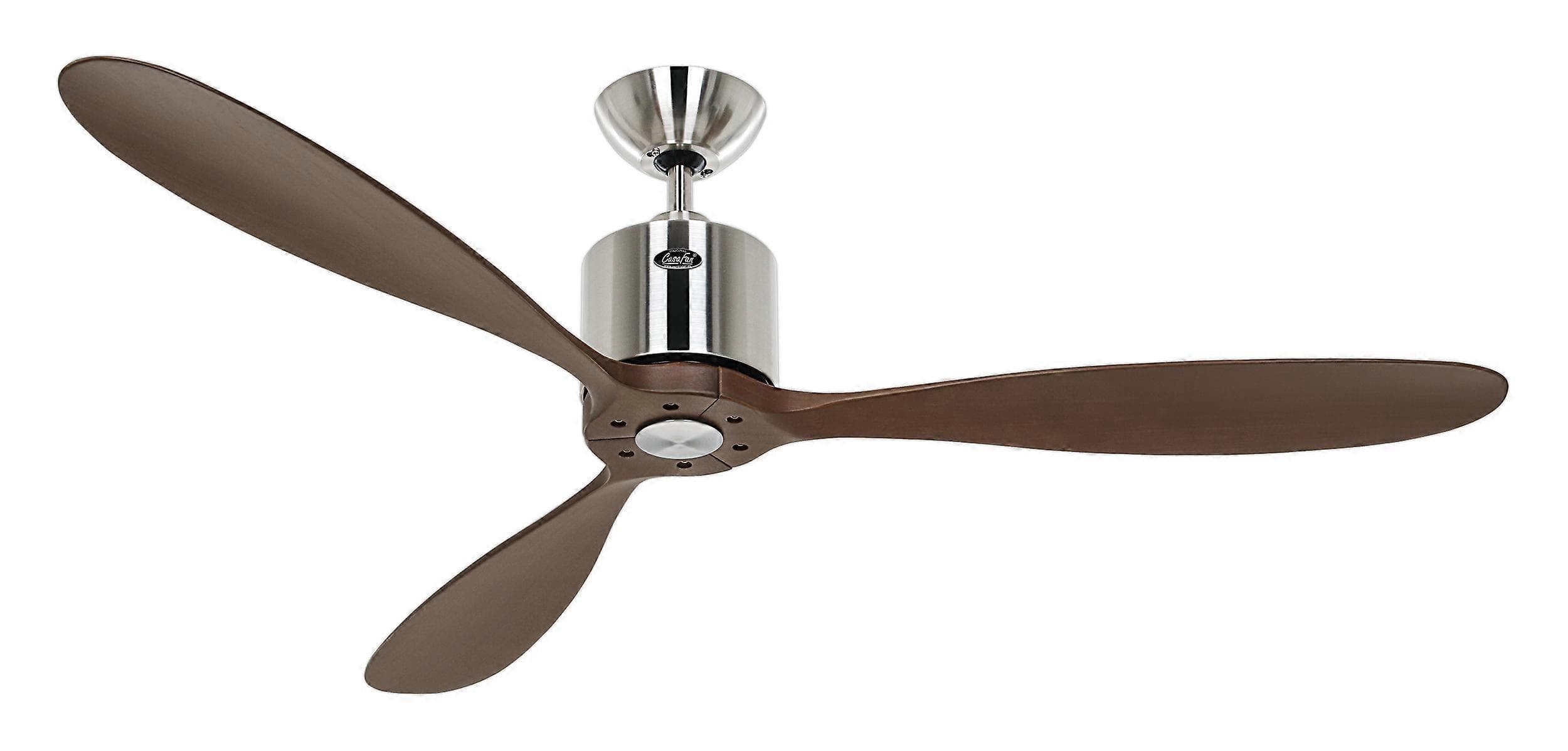 Ventilador de techo DC Aeroplan Eco cromo / nogal
