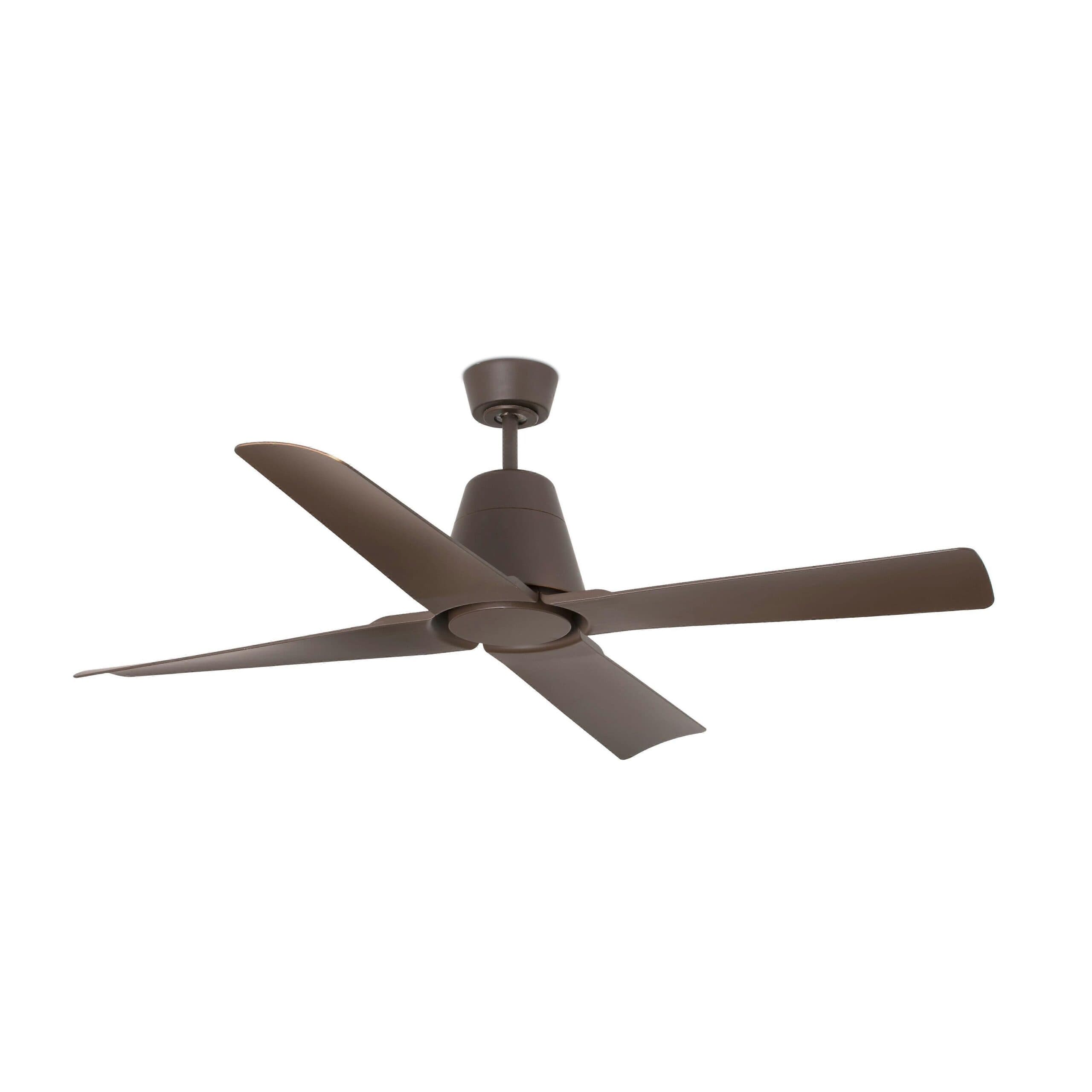 Ventilador de techo de exterior DC Typhoon Brown con mando a distancia
