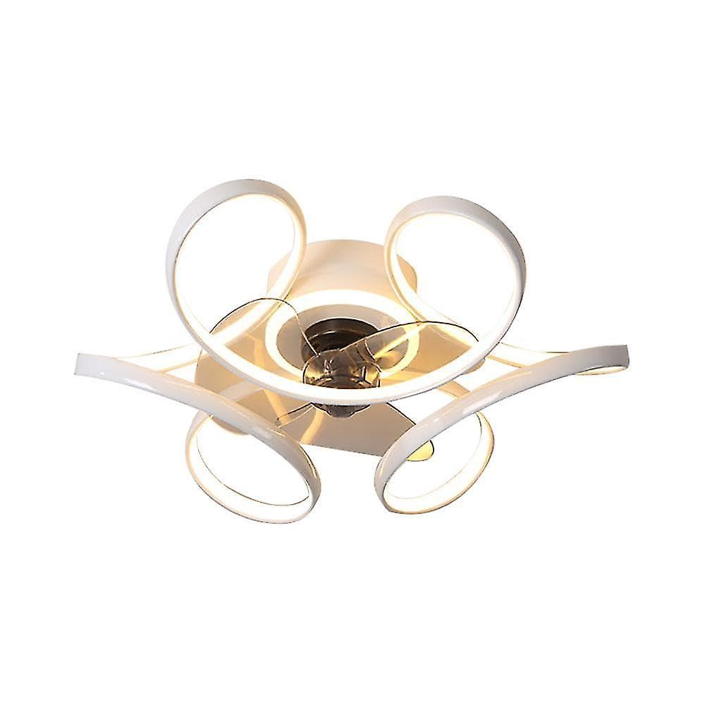 Ventilador con luz invisible silencioso para niños sencillo moderno comedor dormitorio luz lujo ventilador de techo con luz