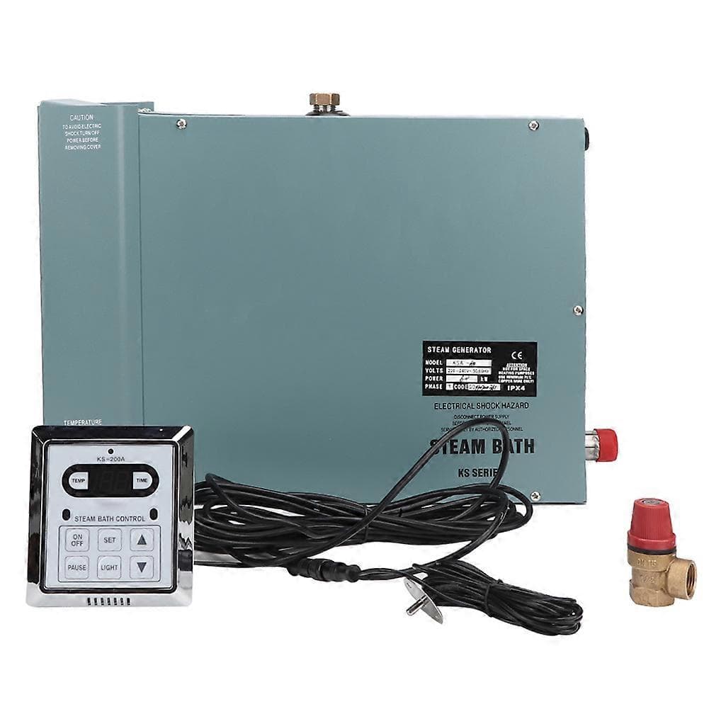 Generador de vapor de 6KW para sauna, accesorios de sauna, con controlador de pantalla digital estanco, estándar UE 220V