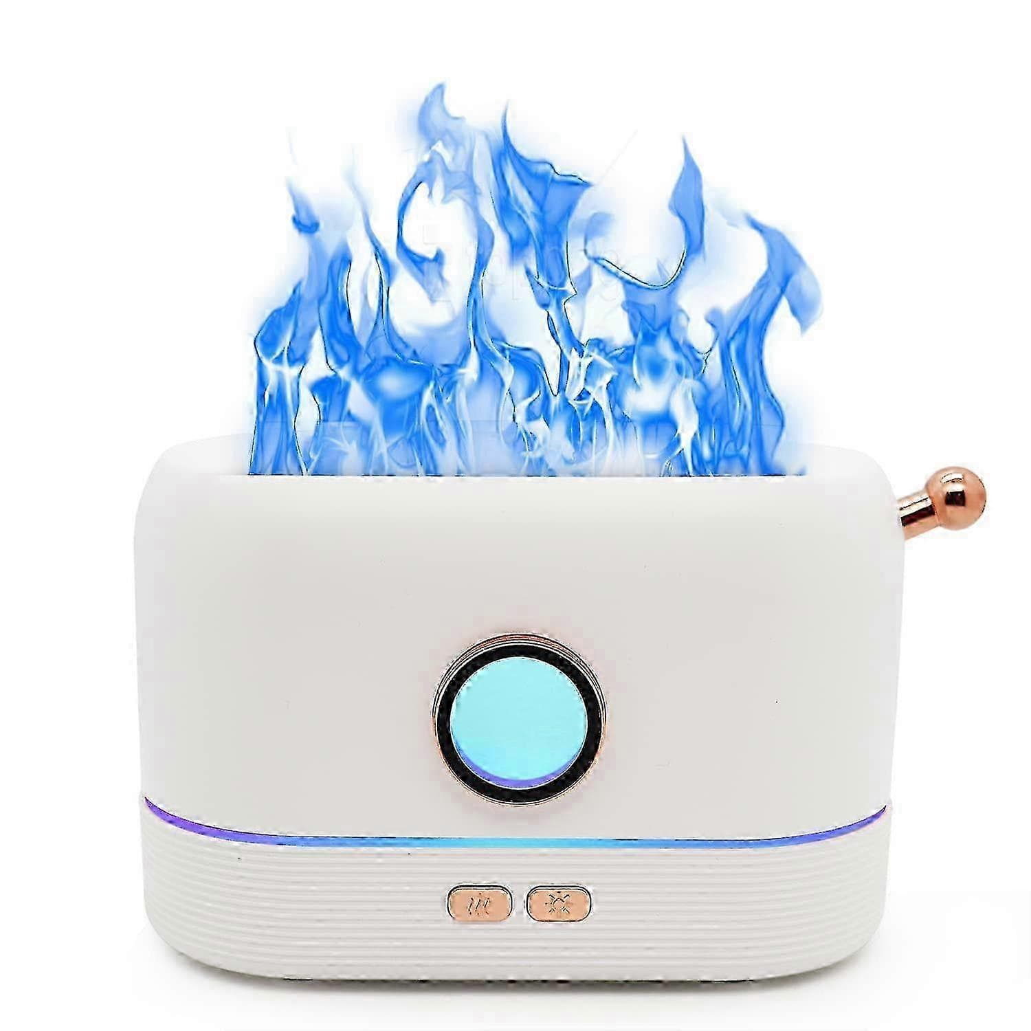 Difusor de aromas para aceites esenciales con llama que cambia de color, humidificador de aire para hogar y oficina 25-26