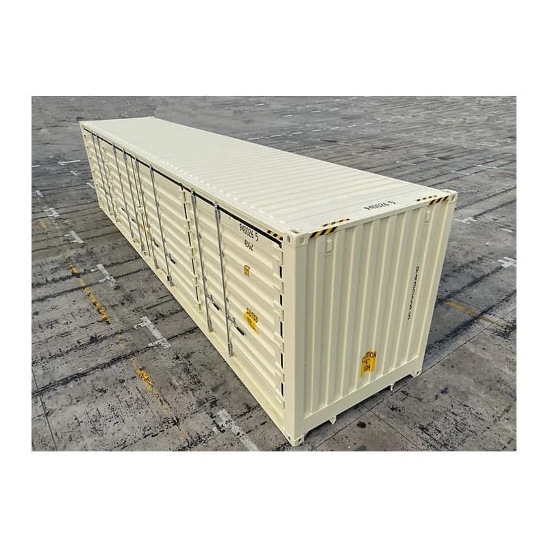 Contenedor marítimo de 40 pies High Cube Open Side