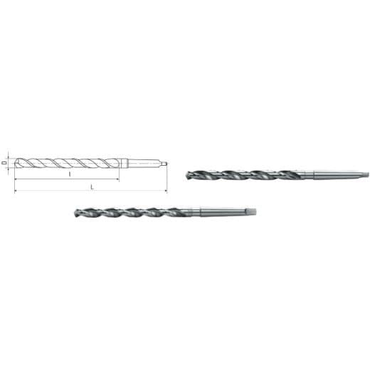 Elmag HSS-Spiralbohrer mit Morsekegel DIN 1870