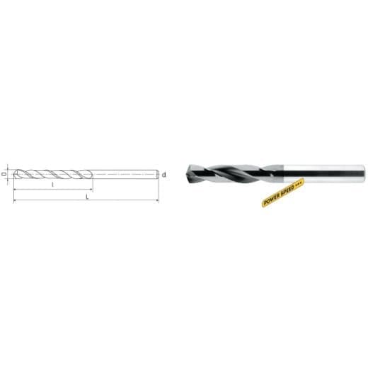 Elmag VHM-Spiralbohrer DIN 6537K, AlTiN