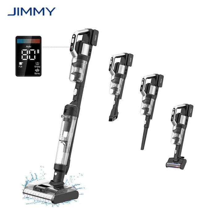 Aspirateur et Laveuse - JIMMY - PW11 Pro - 460 W - Séchage Rapide - Écran LED