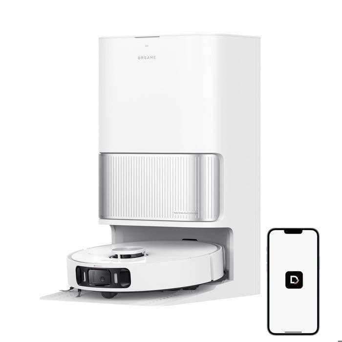 Aspirateur robot Dreame L40 Ultra AE 2en1 avec fonction serpillire, puissance d'aspiration 19000Pa, anti-emmlement, blanc