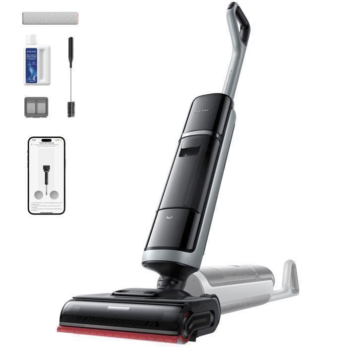 Aspirateur Balai sans fil DREAME H15 Pro Heat, Nettoyage des sols 85 C, bras robotis IA GapFree,22kPa, schage en 5 min 90C