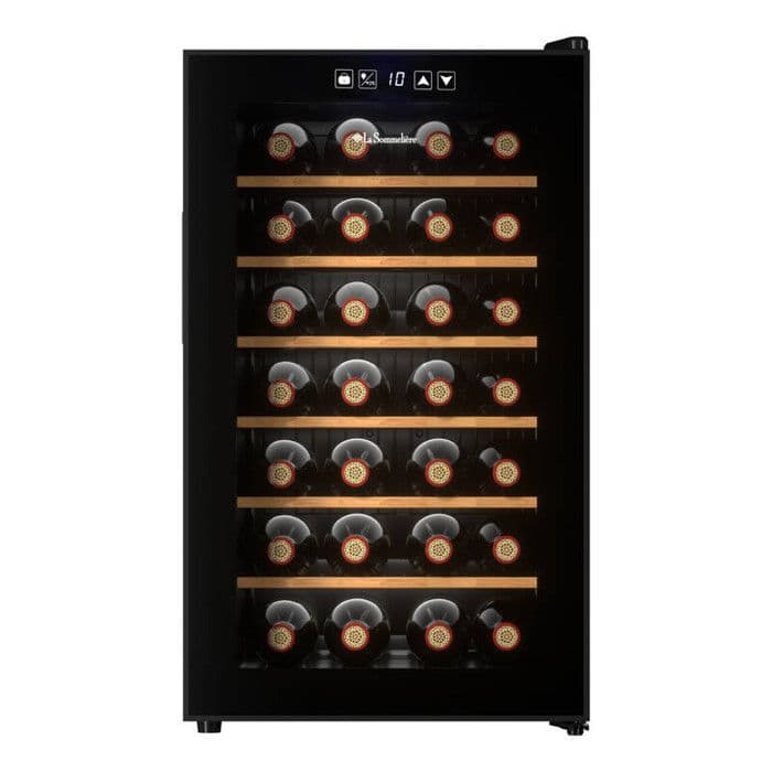 Cave à vin 28SILENCE – 28 bouteilles – Technologie hybride – Ultra-silencieuse 21 dB – Température réglable – Design moderne
