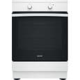 Cuisinière à induction - INDESIT - IS67IQ5KCW/E - 3 foyers - 2600 W - 60 cm - Blanc