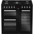 Cuisinière gaz et électrique BEKO PS235315DB Noir - Triple four - 2 fours + 1 gril - Classe A - 90x60cm