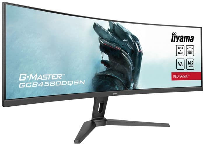 Ecran PC Gamer Incurvé - IIYAMA - 45" - DQHD - 165Hz - Dalle VA - 0,8ms - Ajustable - GCB4580DQSN-B1