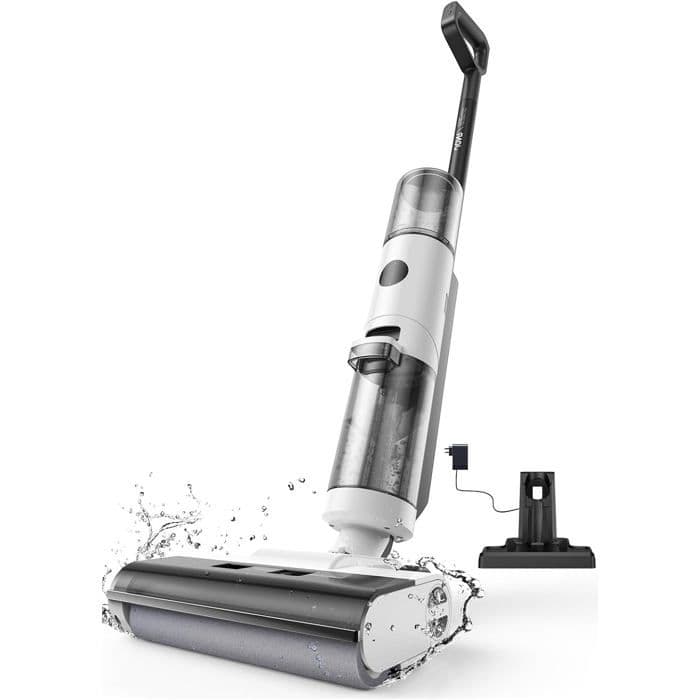Ed12 Aspirateur Eau Et Poussière,Aspirateur Et Balai À Franges Sans Fil 4 En 1,Brosse Rouleau De Nettoyage Des Bords,Fonction