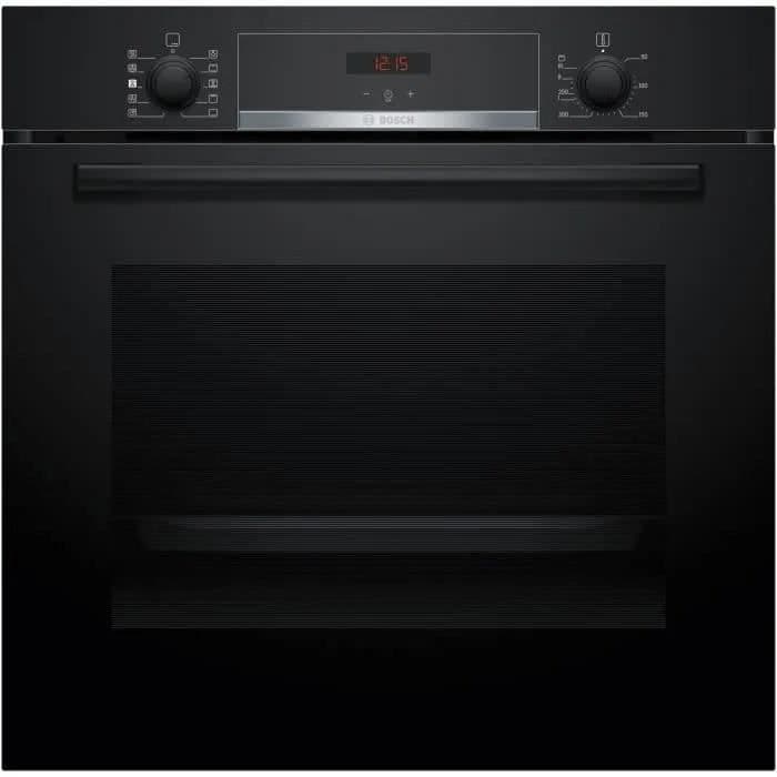 Four ecoclean - BOSCH SER4 - HQA534BB3F - Noir - 8 modes de cuisson - 59,5 x 59,4 x 54,8 cm
