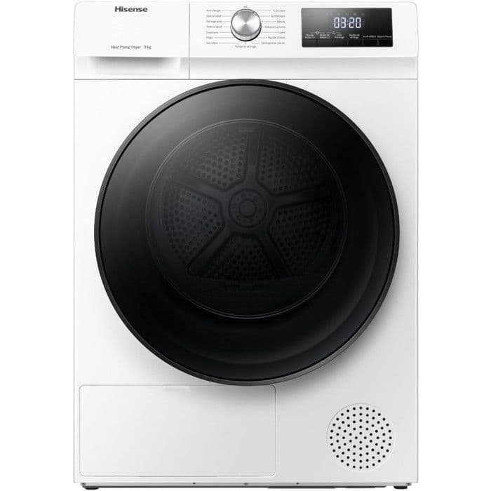 HISENSE Sèche-linge Pompe à chaleur 9 kg 15 Programmes